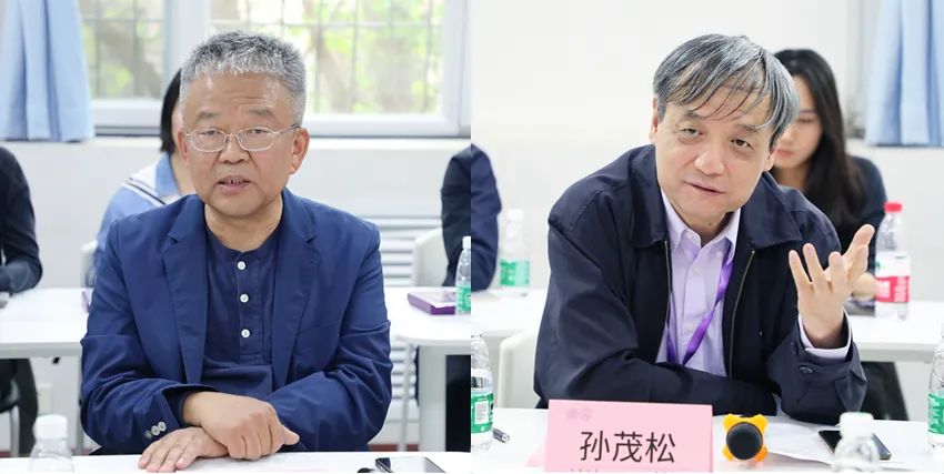 20230429-计算机系-计算机系举行校庆辅导员专场座谈会-杨士强(左)、孙茂松(右)分别发言.jpg