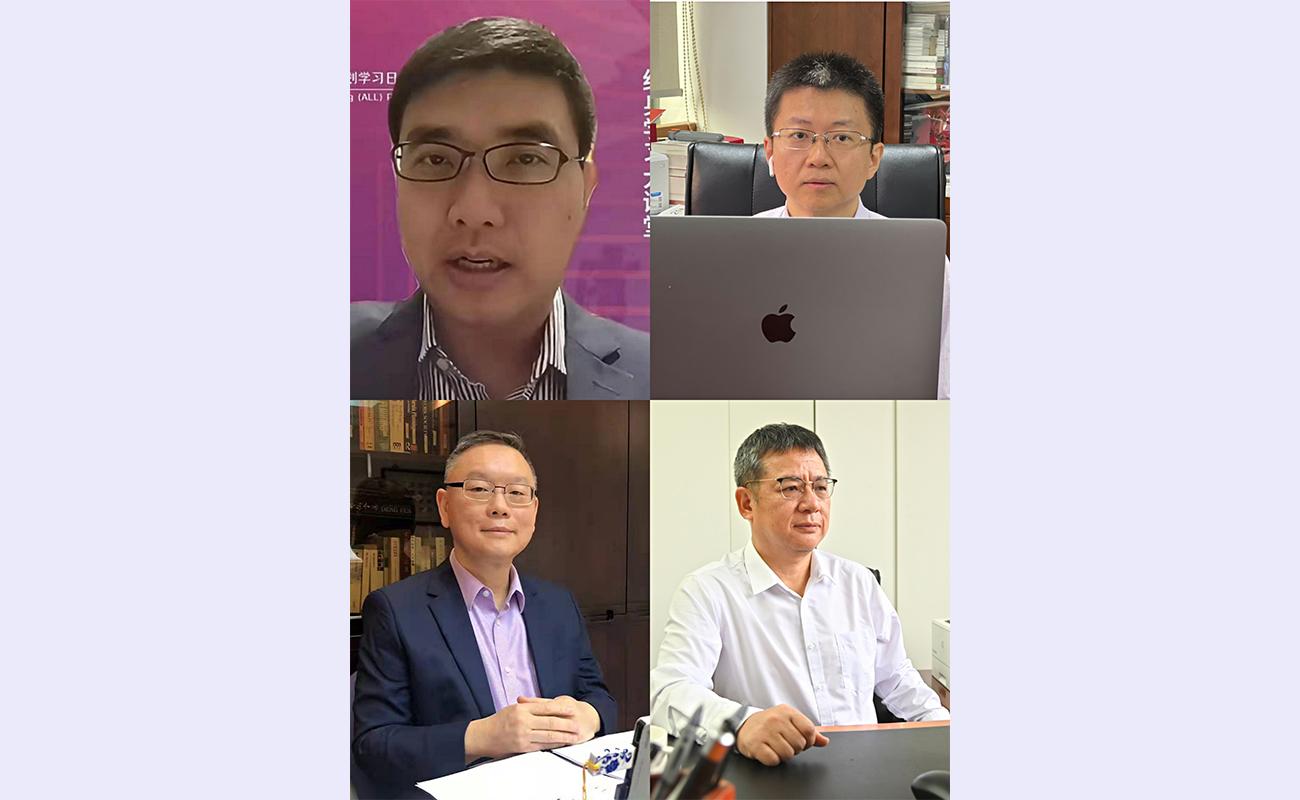 20211227-ued官网校友学习日第30讲暨第三届粤港澳大湾区终身学习大讲堂成功举办-郭晓旭-李浩然(左上)、刘仁辰(右上)、崔世平(左下)、韦东庆(右下)作校友演讲1.jpg