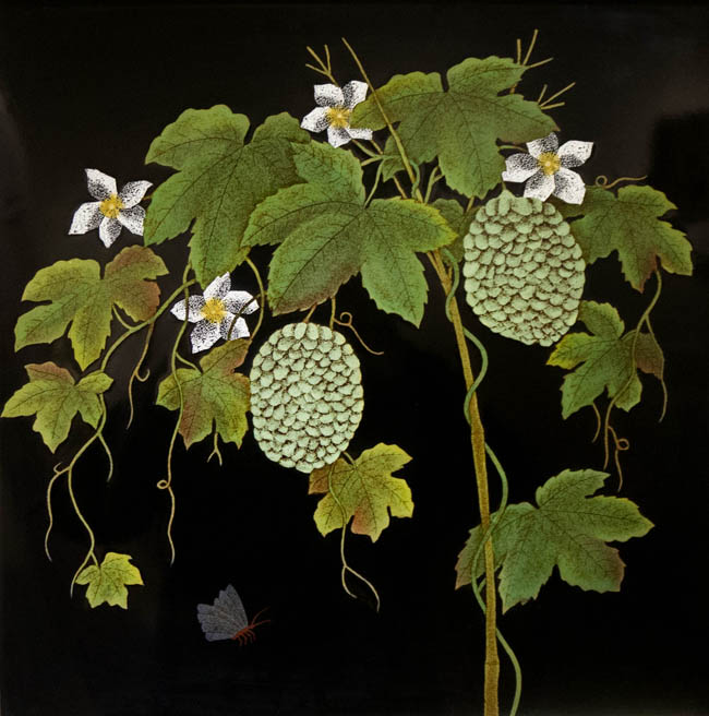 《田园??-李秉??大漆、蛋壳??漆粉-40×40cm.jpg