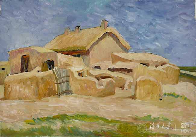 钟蜀???塞外农舍 纸面油彩 78.5x54.5cm 2004.jpg